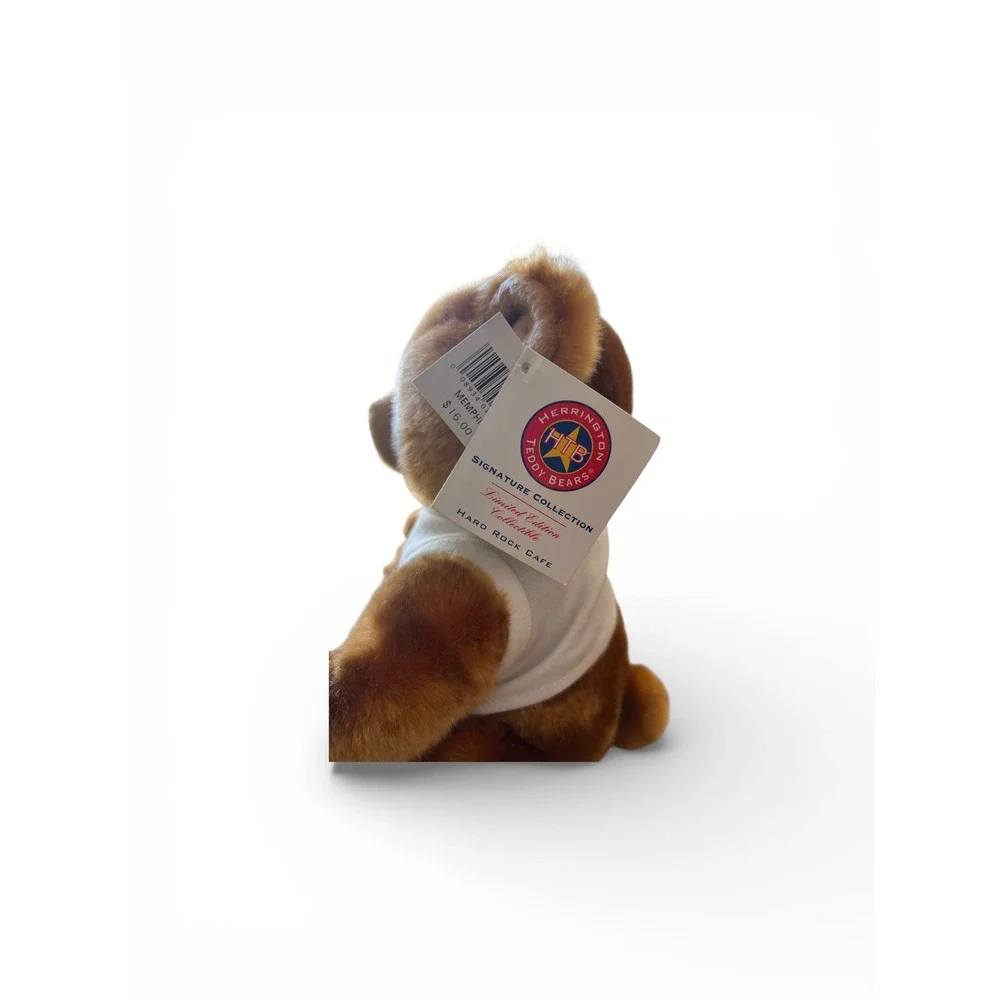 Hard Rock Cafe Memphis Herrington Teddy Bear‎ Plush Save Planet Signature 2005